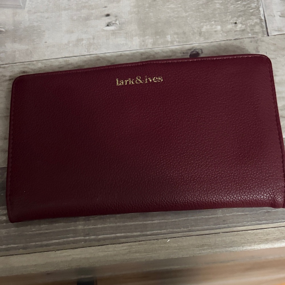 Lark & Ives Burgundy Wallet